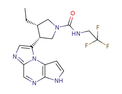 (3S,4R)-3-ethyl-4-(3H-imidazo[1,2-a]pyrrolo[2,3-e]pyrazin-8-yl)-N-(2,2,2-trifluoroethyl)pyrrolidine-1-carboxamide