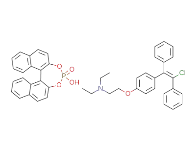 ethanamine, 2-[4-[(1E)-2-chloro-1,2-diphenyl ethenyl]phenoxy]-N,N-diethyl-, (±)-1,1‘-binaphthyl-2,2’-diylhydrogenphosphate