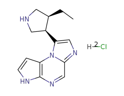 8-((3R,4S)-4-ethylpyrrolidin-3-yl)-3H-imidazo[1,2-a]pyrrolo[2,3-e]pyrazine bishydrochloride